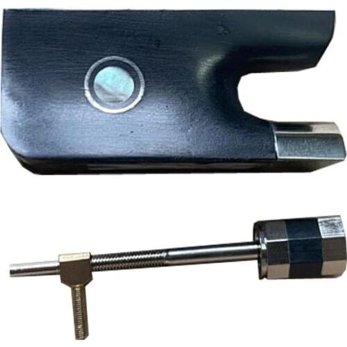 FREE SHIPPING Advanced Level Nick-Silver Mounted Ebony Frog for 4/4 viola Bow