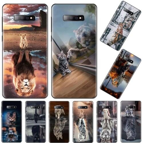 Cat tiger dog lion Phone Case For Samsung Galaxy S5 S6 S7 S8 S9 S10 S10e S20 edge plus lite