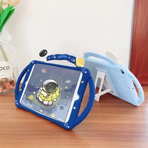 Kids Safe Cartoon Case for IPad 5th 6th 9.7 2019 2020 7th 8th Gen 10.2 Cover for IPad Air 9.7 Mini 2 3 4 5 Silica Gel Soft Shell