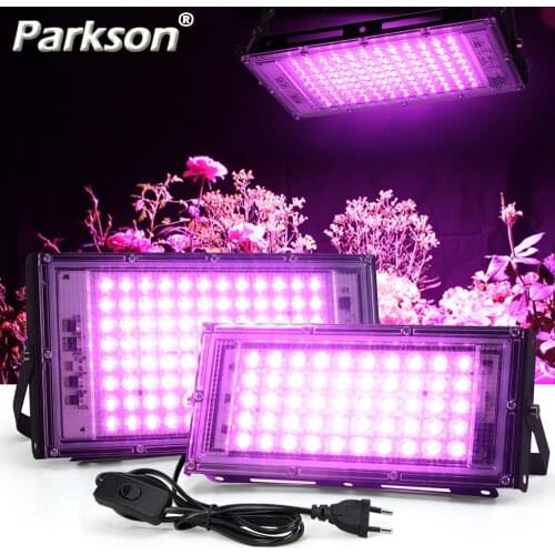 Full Spectrum LED Grow Light PhytoLamp For Plants Tent Flower Seeding 50W AC 220V Range Lamp Outdoor Floodlight Grow Phyto Box