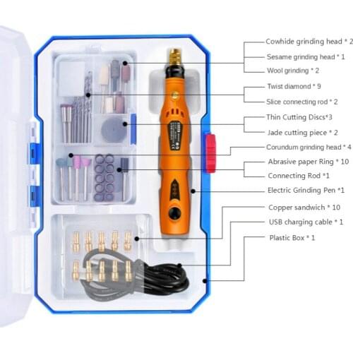 3.6V Engraving Pen Mini Drill Rotary tool With Grinding Accessories Set Multifunction Mini Engraving Pen For Dremel tools