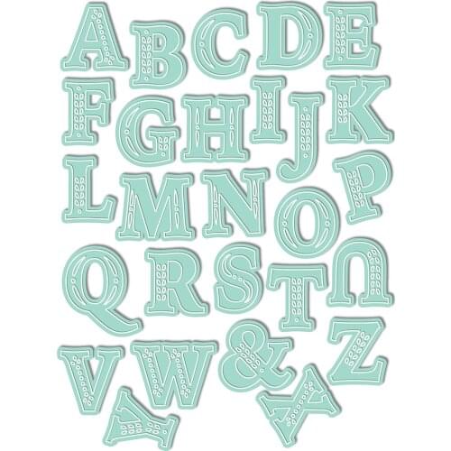 2021 AliliArts Metal Cutting Dies Alpha Uppercase diy Scrapbooking Photo Album Decorative Embossing PaperCard Crafts Die