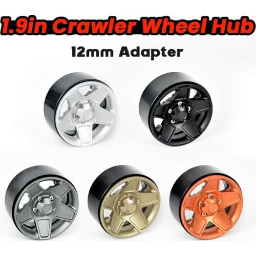 Metal Alloy 12mm Adapter 1.9in Beadlock Wheel Rims For 1:10 RC Crawler Axial SCX10 AXI03007 90046 TRX4 Redcat GEN8 TRAXXAS