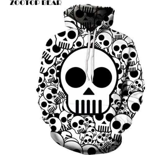 Cute Skull Printed Brand 3D Hoodies Men Women Sweatshirts One Piece Anime Pullover Hooded Autumn 6XL Tracksuits Boy Hoodie