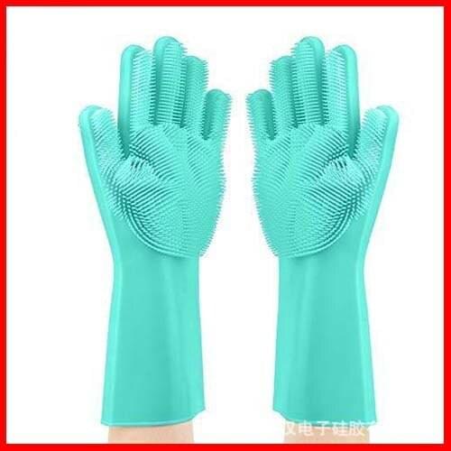 Multi-purpose Lazy Dishwashing Hand Gloves Food Grade Silicone Thick Durable Convenient Scrub Brush Cleaning Tools For Home