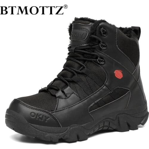 High Quality Men Tactical Boots Suede Leather Military Boots Men Special Force Combat Desert Boots Outdoor Mens Hiking Boots