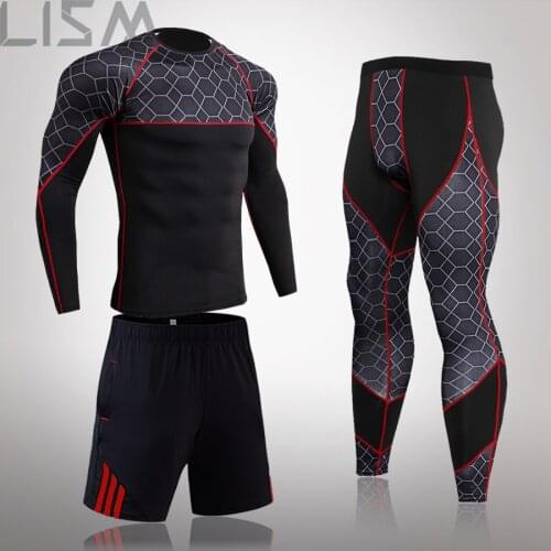 Mens Long Thermal Long Underwear MMA Tactics Tights Solid Color Clothing Compression Fitness Johns Mens Winter Brand Men