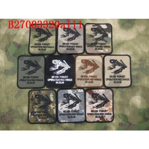 Embroidery patch DEVGRU NSWDG Never Forget Operation Red Wings Military Tactical Morale