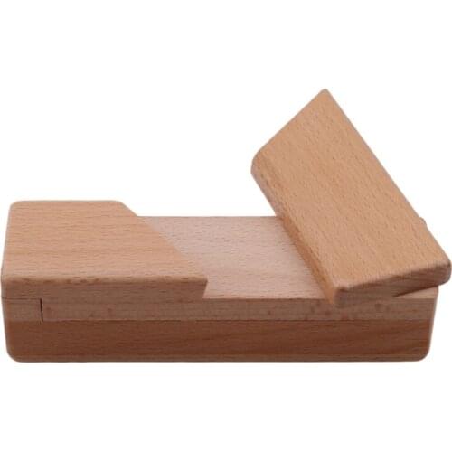 New Kong Ming Unlock Wooden Brain Toys Teaser Secret Opening Puzzle Box Magic Mysterious Box Gift Box Improve Intelligence Toys