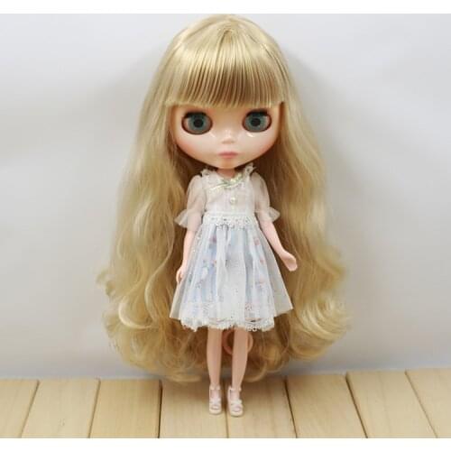 Nude blyth dolls pale blond hair suitable for girl ksm 14578