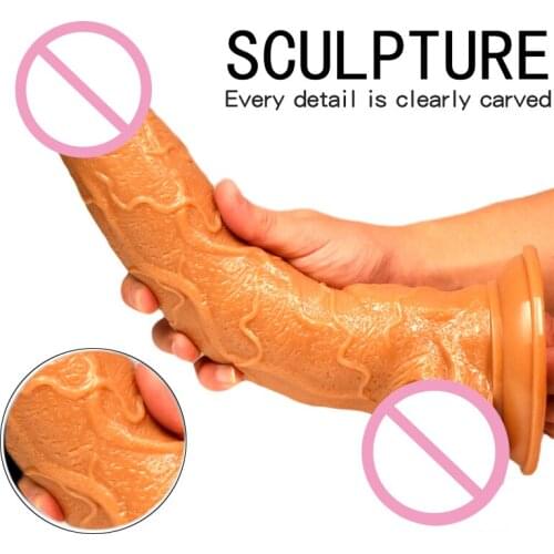 Super Large Realistic PVC Penis Dildo Sex Toys For Women Masturbator Huge Dildo Male Penis G Spot Stimulate Anal Sex Products