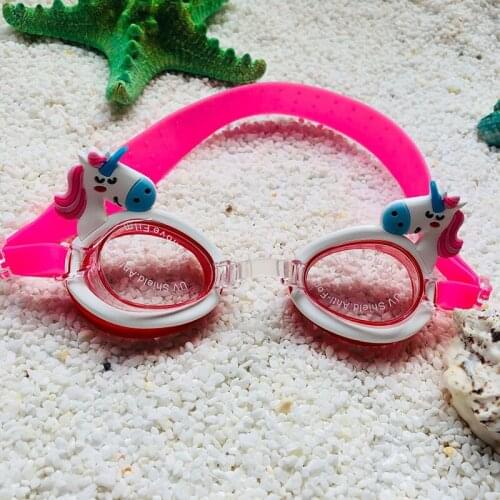 Unicorn Glasses Cartoon Animal Swimming Goggles Children Gift Decor Water Sports Silicone Glasses Waterproof Anti Fog UV Soft