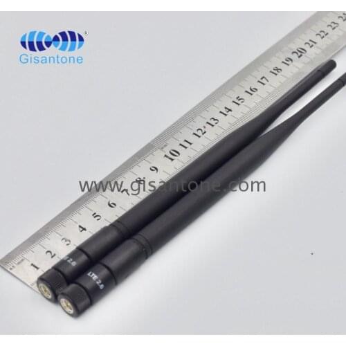 Flat rubber whip duck antenna factory supply gsm 5dbi omni-directional sma male connector Dual Band Omni Directional