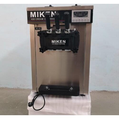 Full Automatic Soft Ice Cream Machine Desktop Intelligent Ice Cream Makers Stainless Steel Ice Cream Machine 110V 220V
