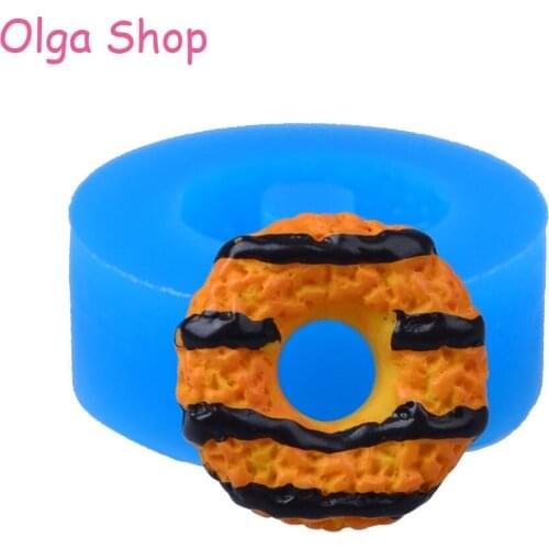 TYL009 18.1mm Doughnut / Donut Flexible Silicone Mould Fondant, Sugarcraft, Candy, Resin, Cabochon, Chocolate, Soap, Food Safe