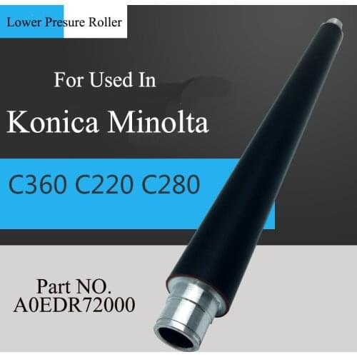 1PC A0EDR72000 For Konica Minolta bizhub BH C220 C280 C360 BHC220 BHC280 BHC360 Compatible New Lower Fuser Pressure Roller