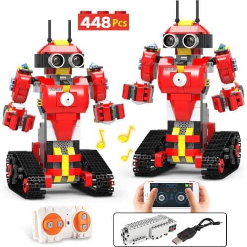City APP Remote Control Robot Programmable Building Blocks Creator Technical RC Robot Model Bricks DIY Toys for Children Gifts
