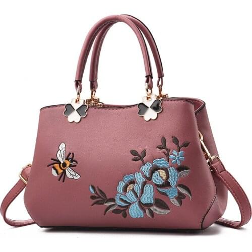Luxury Brand Handbags Womens 2020 New Style Simple Embroidered Handbag All-match Shoulder/Crossbody Bag