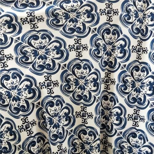 Ethnic Fabric Chiffon Dress chiffon Stretchy DIY Sewing Material Breathable Fabric Floral printed