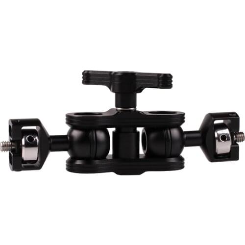 Articulating Magic Arm with Double Ballheads (1/4" Screw) Monitor Mount