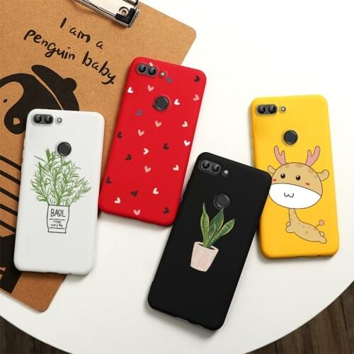 Silicon Case For Huawei P Smart 2018 High Quality TPU Soft Shockproof Phone Cover Cute Girl Painted Coque Etui For huawei psmart