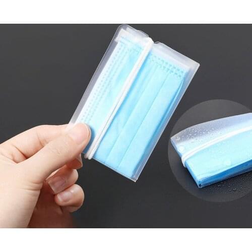 10pcs Mask Storage Clip Foldable Storage Manager Portable Mask Holder Folder MASK Storage Container Box home Clip Holder