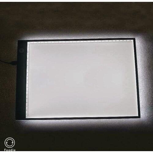 A4 Tracing Light Pad With Scale Led Screen Writing Painting Digital Drawing Light Box Copy Tablet USB Cable 3 Level Brightness