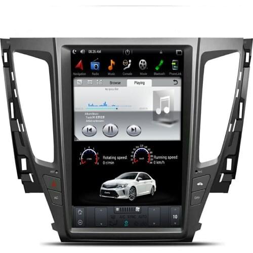 Tesla Style 12.1 Inch IPS Screen Android 9.0 7.16.0 Car GPS Navigation DVD Player for MITSUBISHI Pajero 2016+ Seat Heating