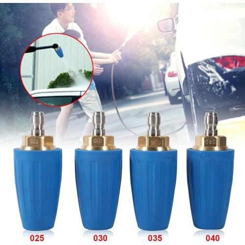 Universal Pressure Washer Turbo Nozzle For High Pressure Outlet Fitting Rotary 3000PSI 1/4 Inch Quick-Connect Plug Spray