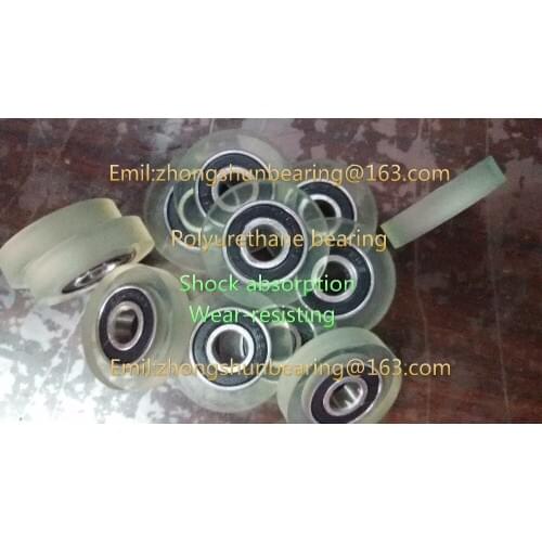 6*19*5mm Banknote counter parts ATM PU bearing,Rubber tire Polyurethane bearing Shock absorption 6962RS bearing