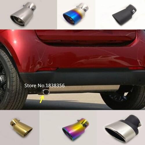 For Benz smart fortwo 2015-2018 car cover muffler exterior end pipe outlet dedicate stainless steel exhaust tip tail 1pcs