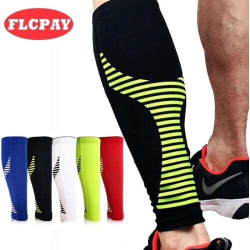 1 PCS Basketball Football Leg Sleeves Calf Compression Running Cycling Shin Guards UV-Protector Soccer Outdoor Sport Protector