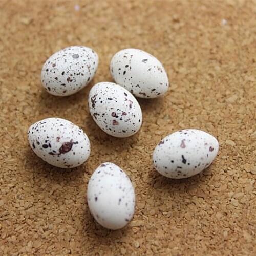 20pcs/lot 8*8*11mm 3D resin imitation mini quail egg DIY Micro landscape decoration
