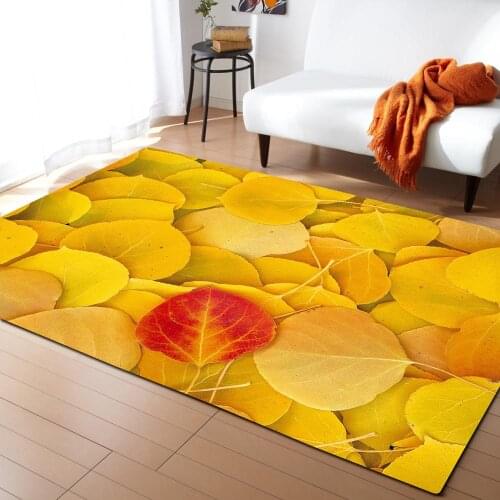3D Leaf Pattern Large Area Carpets For Living Room Soft Carpet Modern Bedroom Rugs Sofa Bedside Anti-slip Rectangular Floor Mat