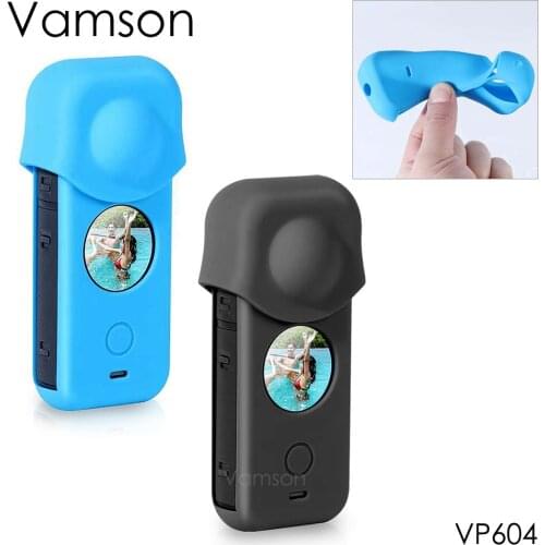 Vamson for Insta 360 One X2 Accessories Silicone Case Protective Soft Cover Shell for Insta360 One X2 Action Camera VP604