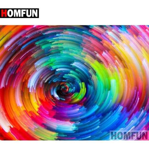 HOMFUN Full Square/Round Drill 5D DIY Diamond Painting "Color landscape" Embroidery Cross Stitch 3D Home Decor Gift A12974