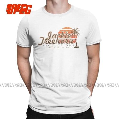 Mens Jackie Treehorn Productions The Big Lebowski T Shirt 100% Cotton Clothing Casual Short Sleeve Tees Print T-Shirt Plus Size