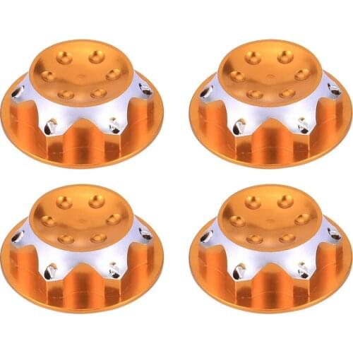 4pcs Aluminium Wheel Hub Kit Antidust Cover 17mm HEX Nut For RC 1:8 Model Car Anti-skid Wheel Cover RC Car Spare Parts