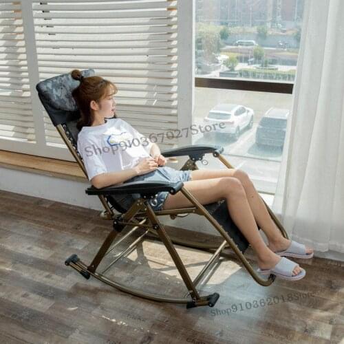Recliner chair adult rocking chair home small apartment balcony easy chair lazy folding leisure chair for the elderly