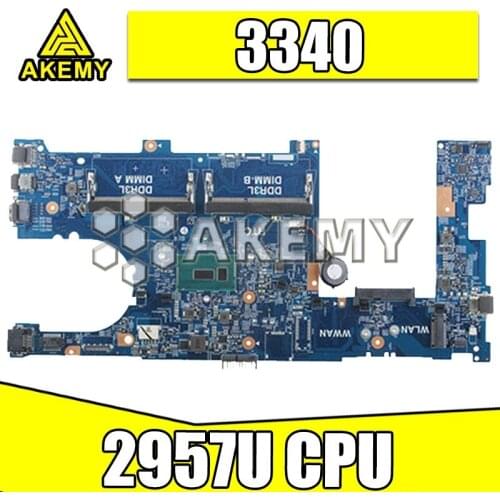 Laptop Motherboard For DELL for Latitude 3340 Motherboard W/ 2957U CPU X13HJ 0X13HJ CN-0X13HJ 13229-1 DDR3L 100% Test OK