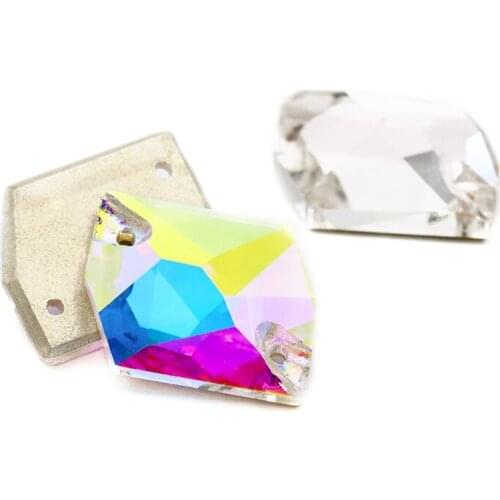 Twinkling Lovely Crystal AB Cosmic K9 Glass Rhinestones Vogue Flatback Glass Strass Crystal Sew On Clothing Crafts Wedding Dress