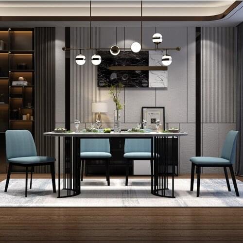 Rama Dymasty Italian Dining Room Set Home Furniture modern marble dining table and chairs,rectangle table
