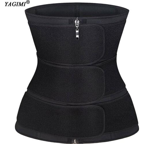 Neoprene Waist Trainer New 3 Belt Sweat Belt Sauna Body Shaper Corset Curve Shaper Slimming Shapewear Fajas Trimmer Skims