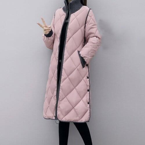 2021 New Arrival Fashion Slim X-Long Women Winter Jacket Cotton Padded Warm Thicken Ladies Coat Long Coats Parka Womens Jackets