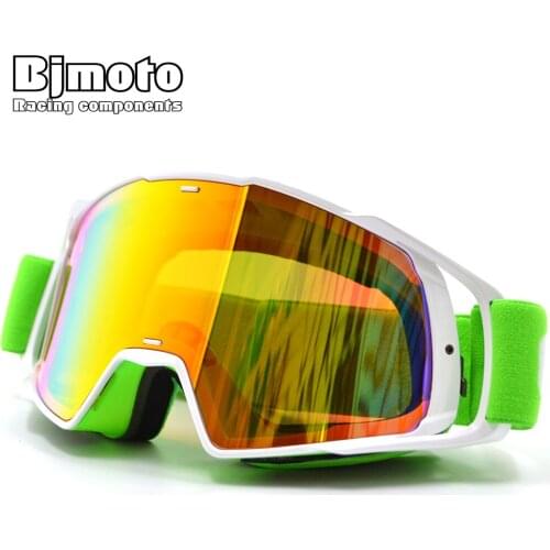 BJMOTO Unisex Motocross Goggles Motorcycle Racing Eyewear Skiing Snowboard Detachable UV Protection