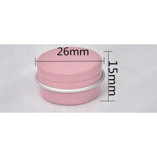 Wholesale 5g Aluminum Boxes Cream Tins Small Colored Sample Pink Aluminum Case DIY Cosmetic Cream Aluminum Essential Balm Box