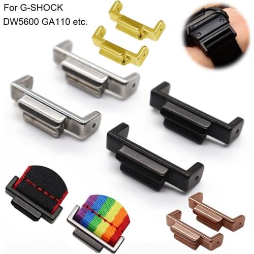 22mm to 16mm Stainless Steel Watch Strap Adapter for Casio G-SHOCK DW5600 GA110 Connectors GSHOCK Watchband DIY Converter