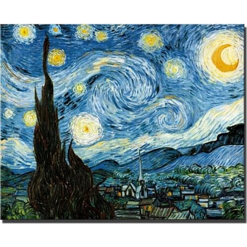 Landscape Van Gogh DIY Embroidery Cross Stitch 11CT Kits Craft Needlework Set Printed Canvas Cotton Thread Home Room