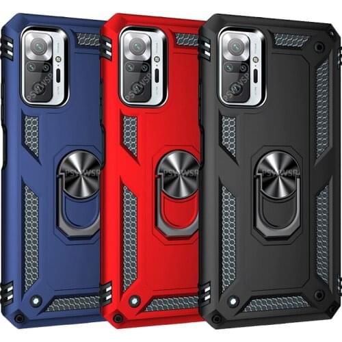 Shockproof Armor Magnetic Metal Case for Xiaomi Redmi Note 10 9 9s 10s Pro 9C 9T Poco X3 F3 M3 Mi 11 10T 11i Lite NFC Ring Cover