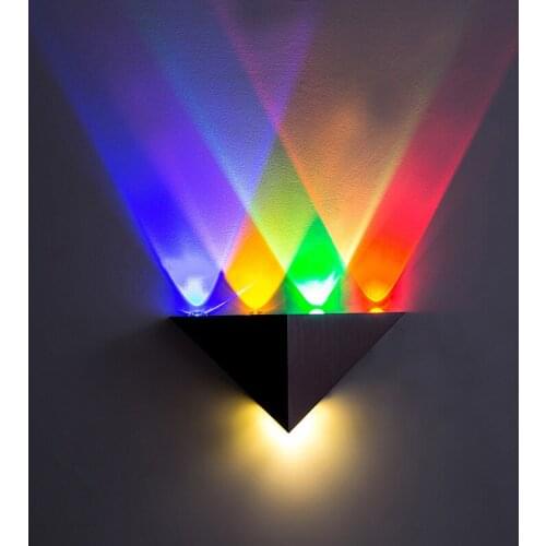 Modern Triangle Led Wall Lamp AC90-265V High Power Led wall light Home Lighting aluminum led wall luminaire for home decoration